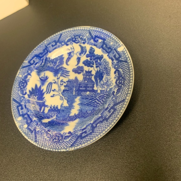 Occupied Japan Blue Willow Child's Plate - Picture 3 of 5